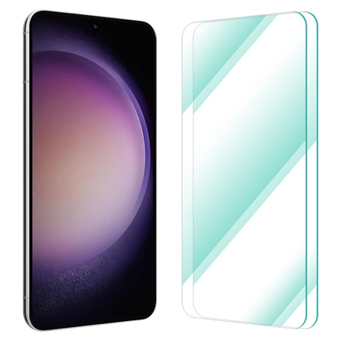 A-One Brand - [2-PACK] Galaxy S23 Härdat Glas Skärmskydd - Clear