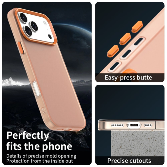 A-One Brand - iPhone 17 Pro Mobilskal Matte Anti-Drop - Orange