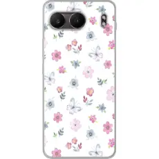 Gustaf - Mobilskal till OnePlus Nord 4 med Blommor och fj&auml;rillar