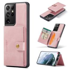 JEEHOOD - JEEHOOD Samsung Galaxy S21 Ultra 5G Fodral KonstL&auml;der - Rosa