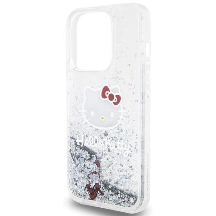 Hello Kitty - Hello Kitty iPhone 15 Pro Mobilskal Liquid Glitter Charms