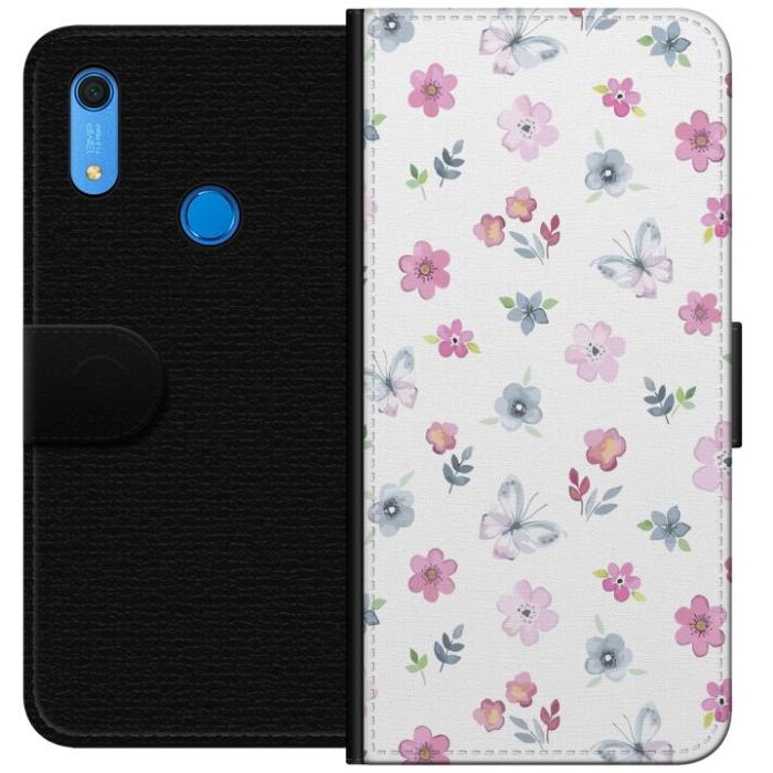iSecrets - Plånboksfodral till Huawei Y6s (2019) med Blommor och fjärillar