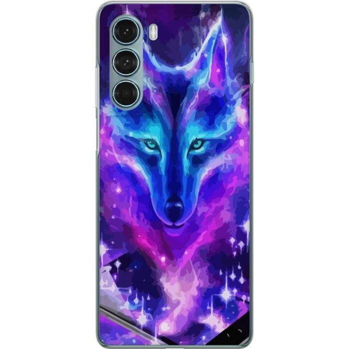 iSecrets - Mobilskal till Motorola Moto G200 5G med Neon Varg