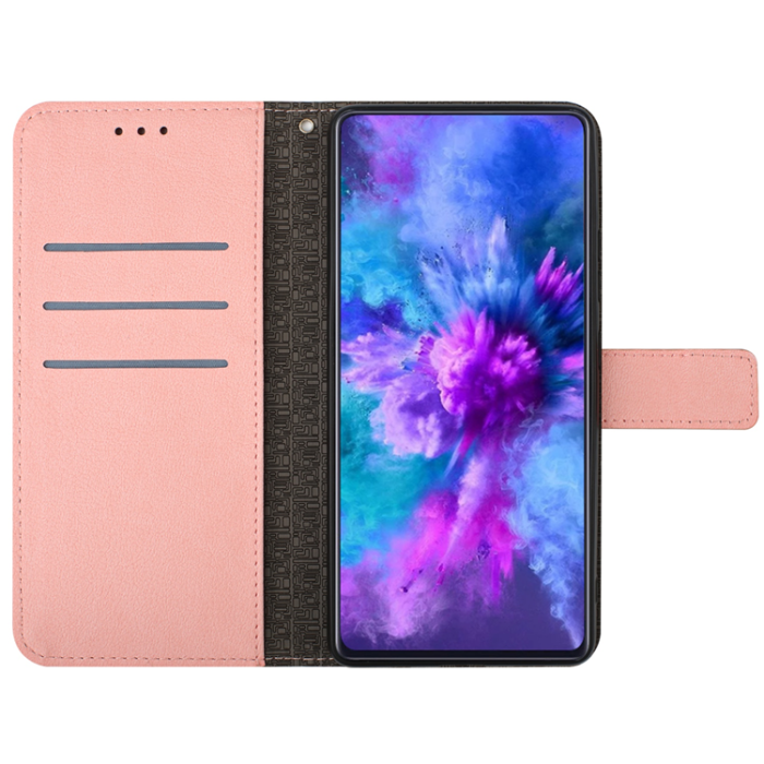 A-One Brand - OnePlus Nord 5 Plånboksfodral Litchi Imprint - Rosa