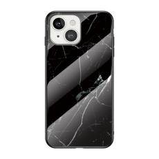 OEM - Anti-Scratch Härdat Glas Skärmskydd skal iPhone 13 mini - Svart Marble