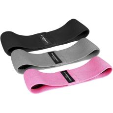 Wozinsky - Wozinsky [3-Pack] Tränings Band - Rosa/Grå/Svart