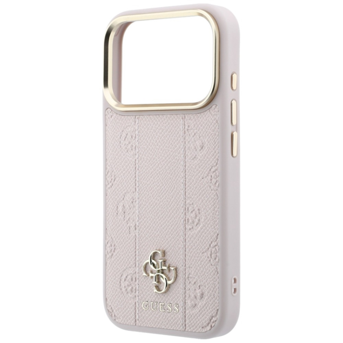 Guess - Guess Mobilskal till iPhone 18 Pro Max/17 Pro Max Magsafe Stripe Peony 4G Logo