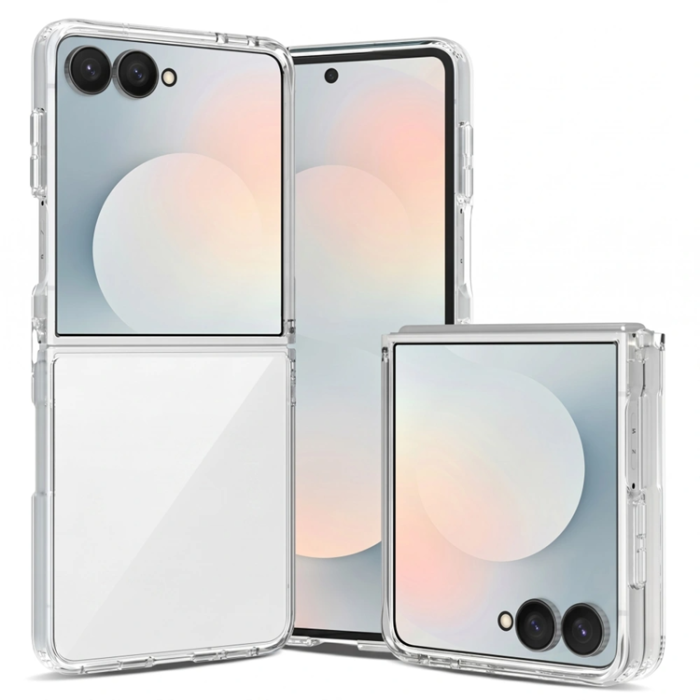 SupCase - Tech-Protect Mobilskal För Galaxy Z Flip 8 Flexair Hybrid - Clear