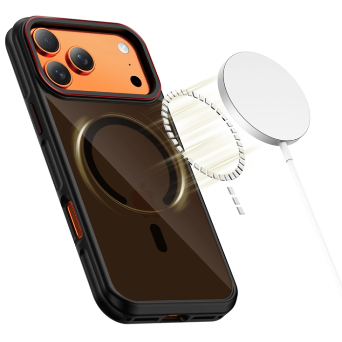 Tech-Protect - Tech-Protect iPhone 17 Pro Mobilskal Magsafe Hybrid - Svart/Röd