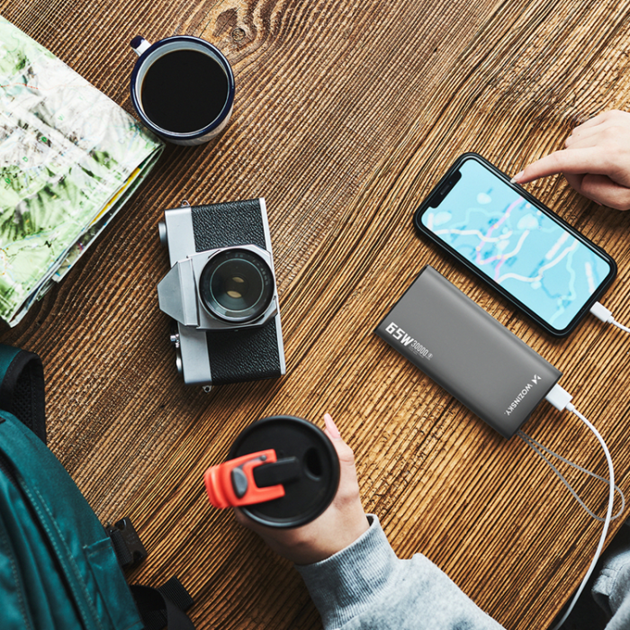 Wozinsky - Wozinsky Powerbank 30000mAh 65W 2xUSB-C 1xUSB-A - Svart