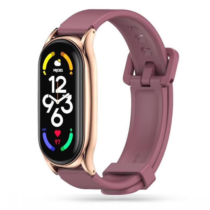 UTGATT1 - Xiaomi Mi Smart Band 5/6/6 NFC Strap Iconband Pro - Burgundy