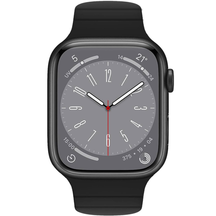 Celly - Celly Apple Watch (42/44/45mm) Armband Magnetiskt - Svart/Orange