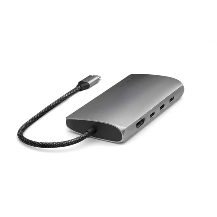 Satechi - Satechi USB-C Multiport HUB 8K med Ethernet V3 - Rymdgrå