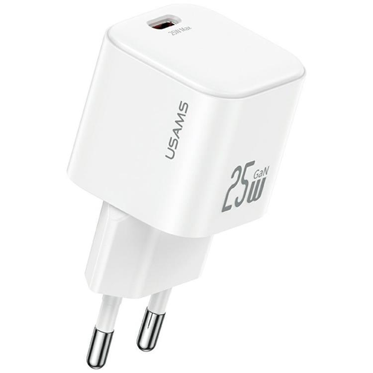 USAMS Snabbladdare 25W USB-C GaN Mini JC CC289 - Vit | 505295 | AlltMobil