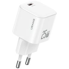 USAMS - USAMS Snabbladdare 25W USB-C GaN Mini JC CC289 - Vit