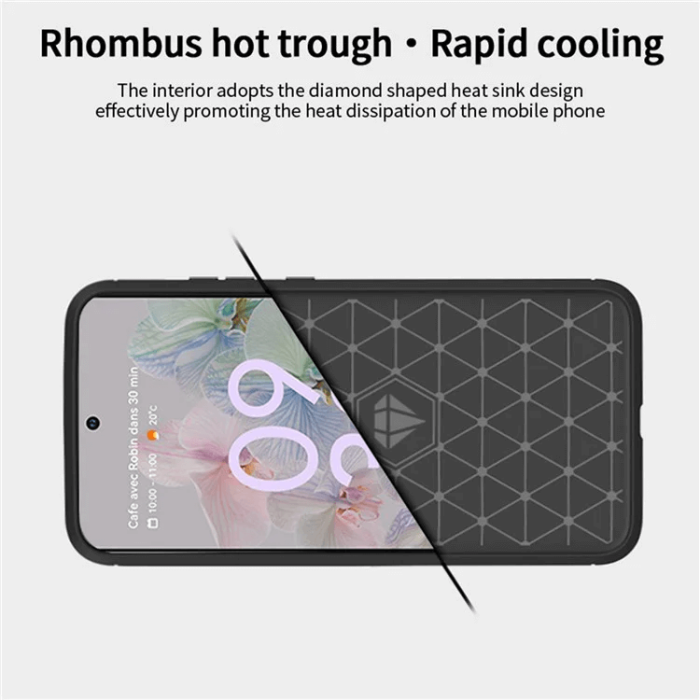 OEM - Google Pixel 7 Skal Carbond Fiber Texture - Svart