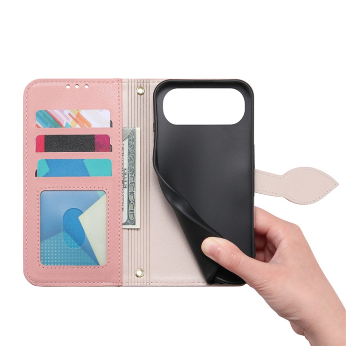 A-One Brand - iPhone Air Plånboksfodral Leaf Magnetiskt Spänne Läder