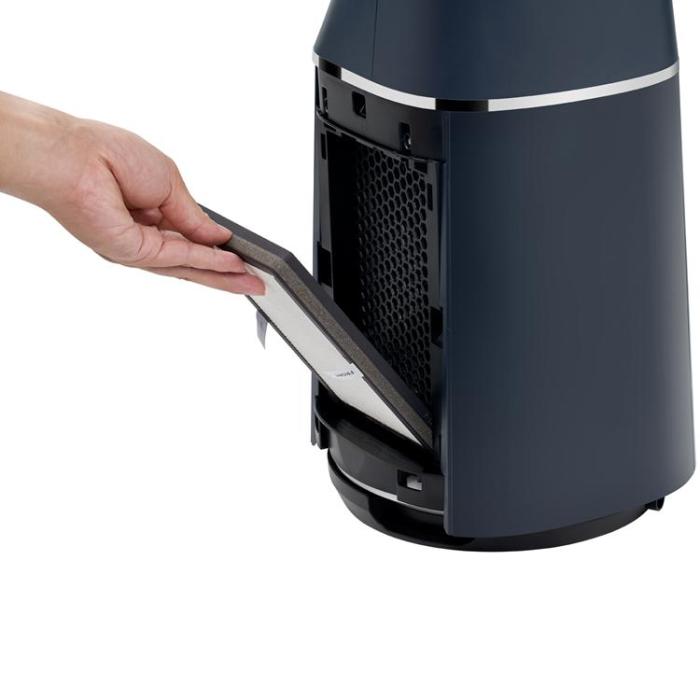 Midea - Midea Golvfläkt 2 i 1 med Luftrenare WiFi - Mörkblå