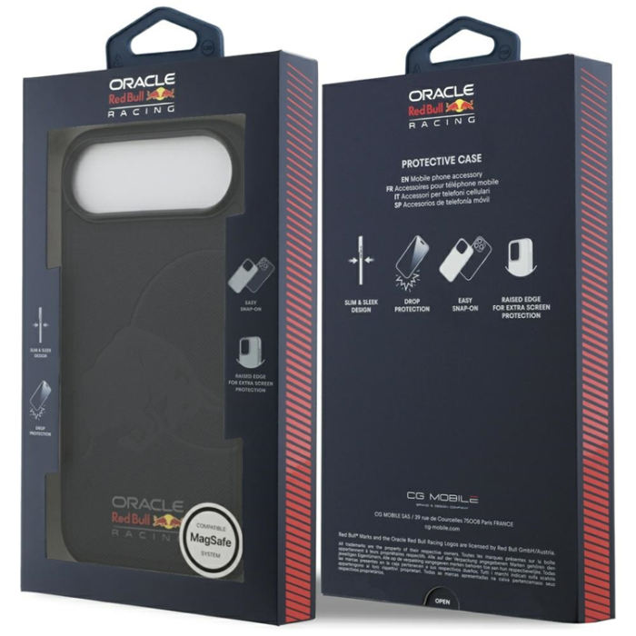 Red Bull - Red Bull iPhone Air Mobilskal Magsafe Meshed Debossed Bull - Svart