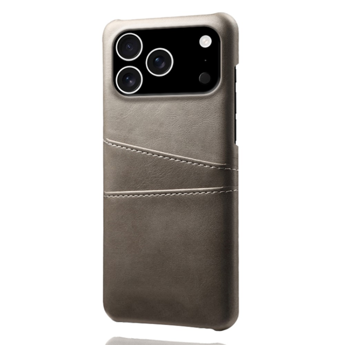 A-One Brand - iPhone 17 Pro Max Mobilskal Korthållare Dual - Grå 
