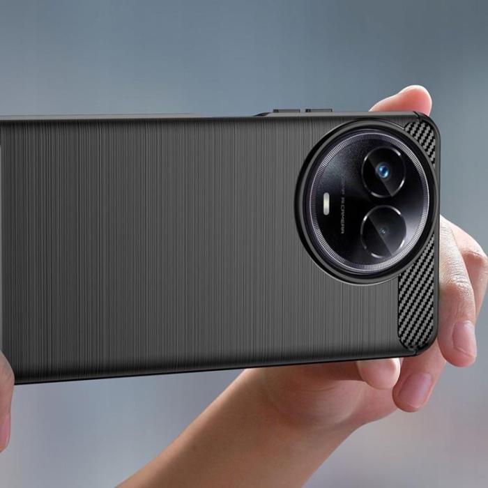 Tech-Protect - Tech-Protect Realme 11 Mobilskal TPU Carbon - Svart
