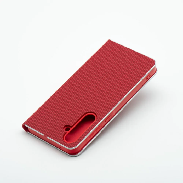 OEM - Xiaomi Redmi Note 14 5G Plånboksfodral Luna Carbon - Röd