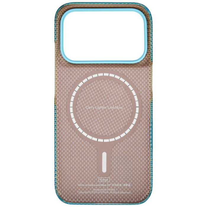 PITAKA - PITAKA Mobilskal För iPhone 18 Pro Max/17 Pro Max Magsafe Edge - Lucid Blå