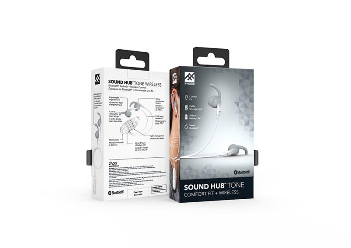 UTGATT5 - iFrogz Sound Hub Tone Wireless Earbud White/Gray