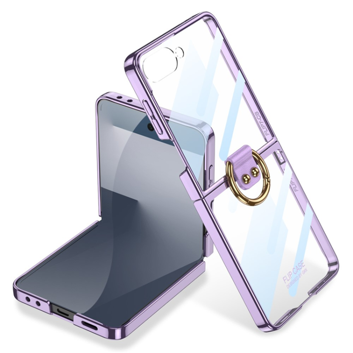 GKK - GKK Galaxy Z Flip 7 Mobilskal Ringhållare - Lila