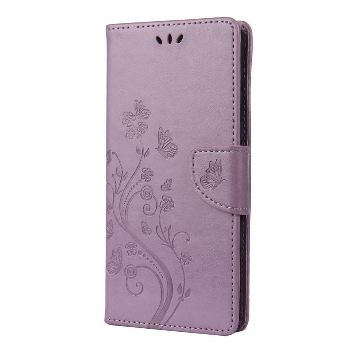 A-One Brand - Butterfly Plånboksfodral Galaxy A52 5G - Lila