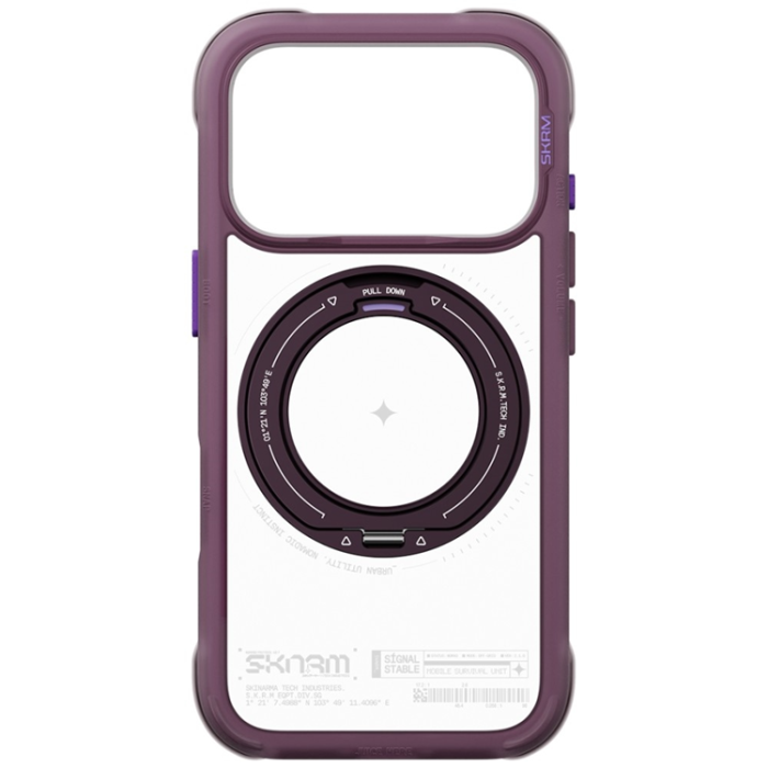 Skinarma - Skinarma Mobilskal För iPhone 18 Pro/17 Pro Magsafe Atlas - Burgundy