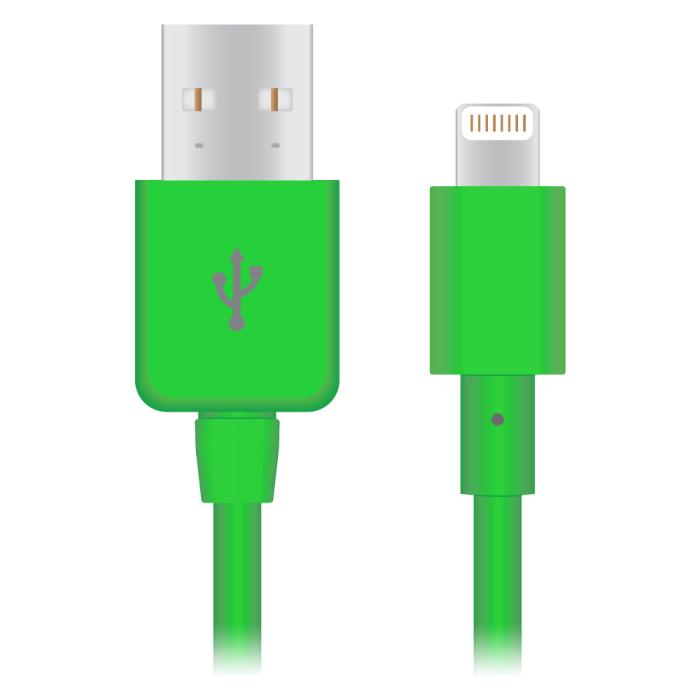 UTGATT5 - Naztech Apple Certified Lightning 8-Pin Charge and Sync Cable - (Grön)