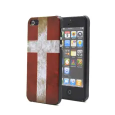 OEM - Danmarks flaggaBaksideskal till Apple iPhone 5/5S/SE