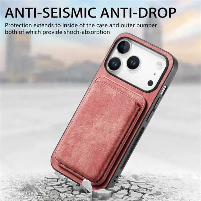 A-One Brand - iPhone 17 Pro Max Mobilskal Retro Detachable - Rosa