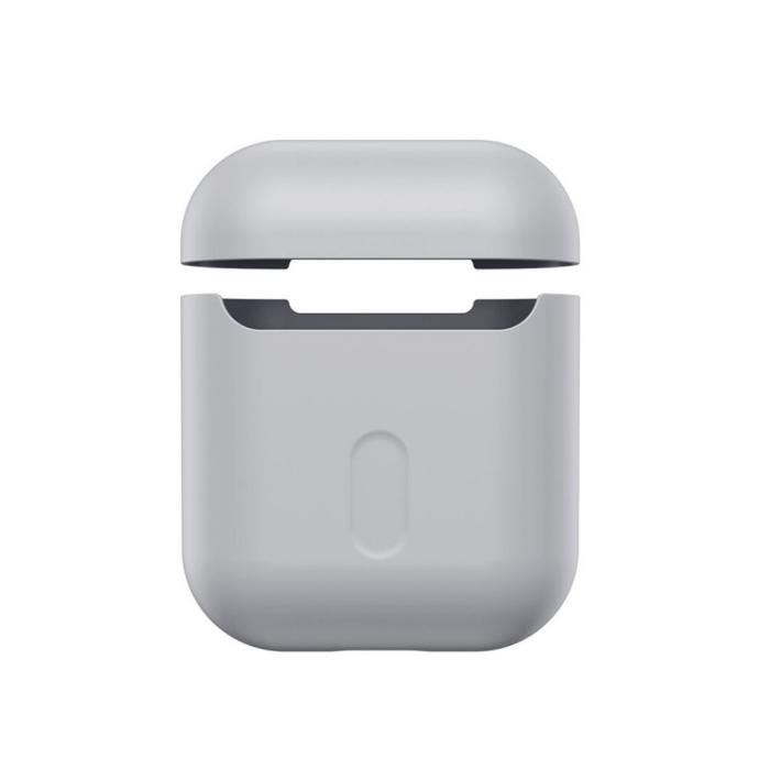 BASEUS - Baseus ultra-tunt silikonfodral för AirPods - Grå