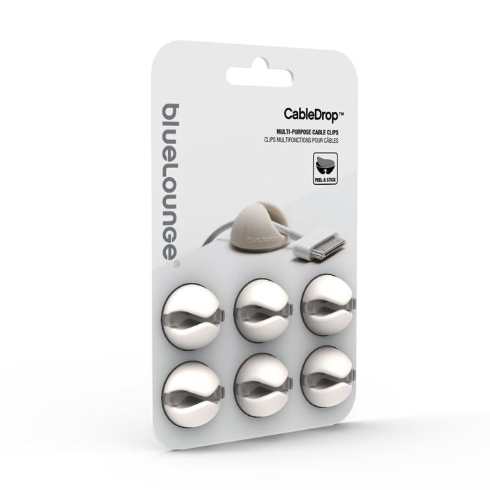 UTGATT1 - Bluelounge CableDrop hållare för sladdar, 6-pack