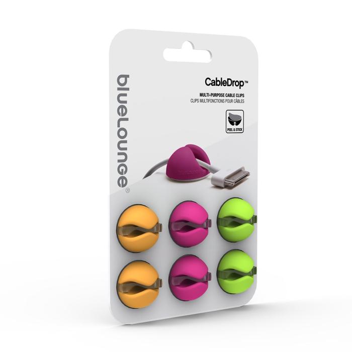 UTGATT1 - Bluelounge CableDrop hållare för sladdar, 6-pack