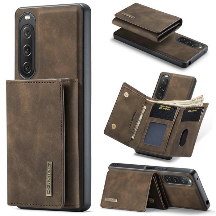DG.MING - DG.MING Sony Xperia 10 V Mobilskal Korthållare M1 - Coffee