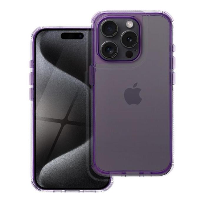 OEM - iPhone 16e Mobilskal Matrix Clear - Ljus violett
