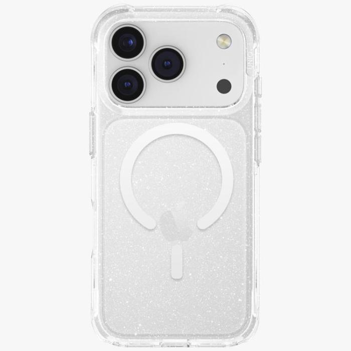 UNIQ - UNIQ iPhone 17 Pro Mobilskal MagSafe Lifepro Xtreme - Clear/Glitter