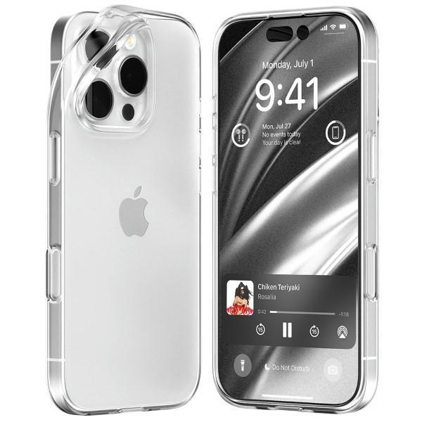 Mercury iPhone 16 Pro Mobilskal Jelly - Clear | 2353 | AlltMobil