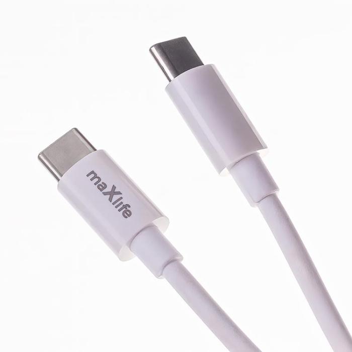 Maxlife - Maxlife Väggladdare USB/USB-C 30W med USB-C/USB-C Kabel PD QC