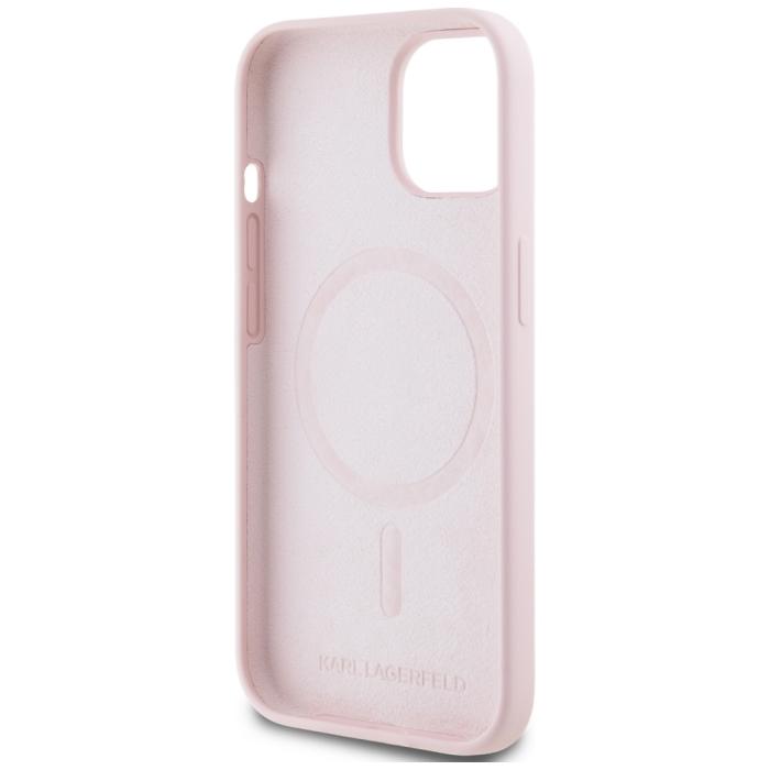 KARL LAGERFELD - Karl Lagerfeld Mobilskal till iPhone 15 MagSafe Karl & Choupette Rosa