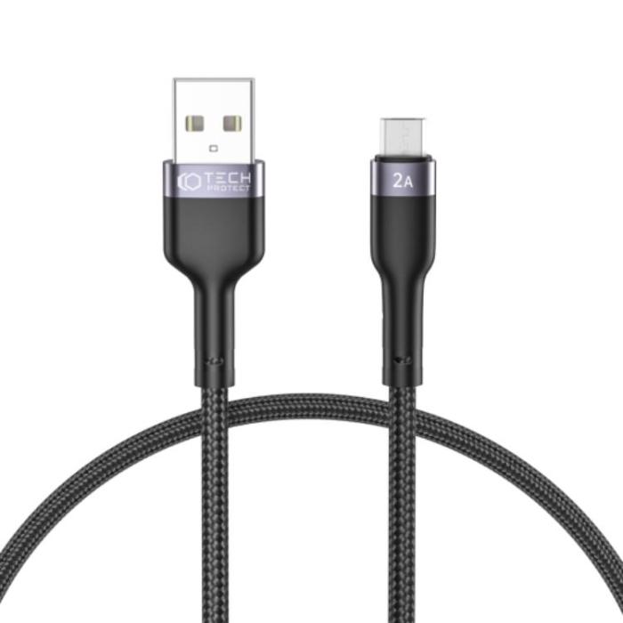 Tech-Protect - Tech-Protect Micro USB Kabel 25cm Ultraboost - Svart