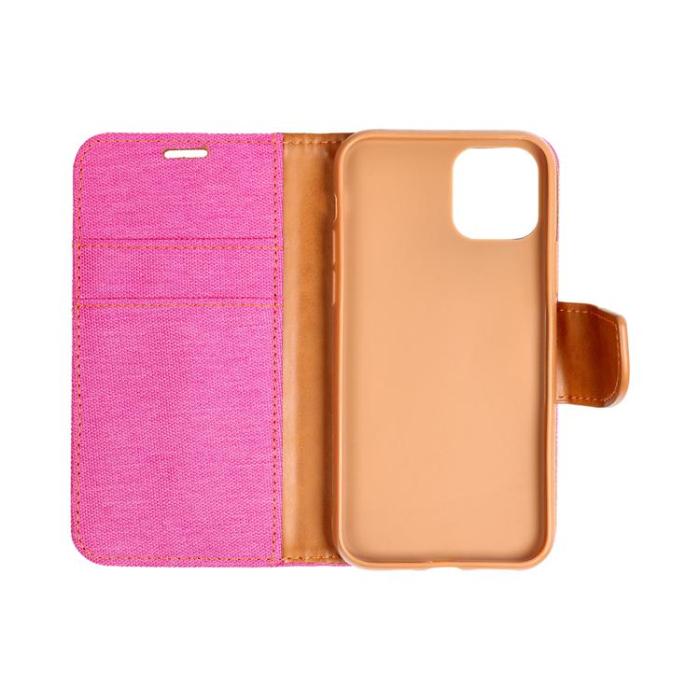 OEM - CANVAS Plånboksfodral För Galaxy A54 5G - Rosa