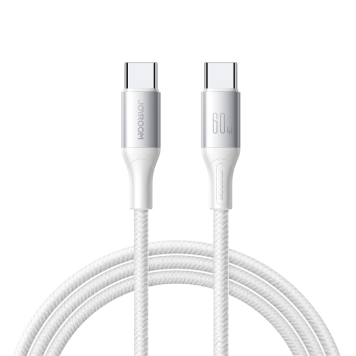 Joyroom - Joyroom USB-C - USB-C kabel 60W 1m S-A28 - Vit