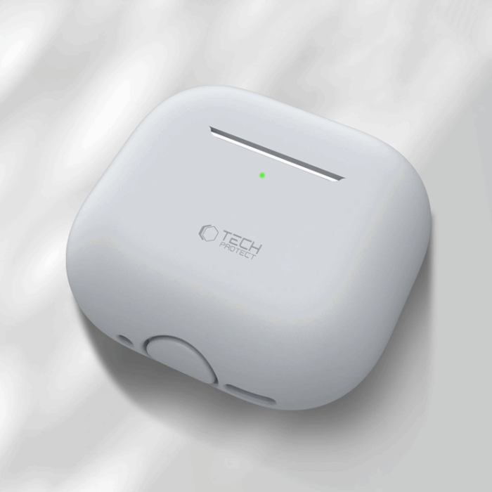 Tech-Protect - Tech-Protect AirPods 4 Skal Silikon - Crayon Grå