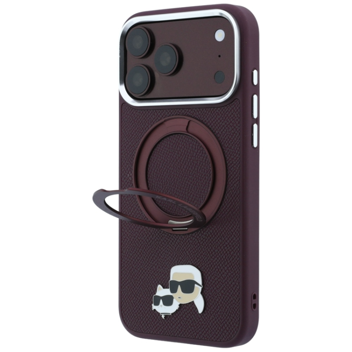 KARL LAGERFELD - Karl Lagerfeld Mobilskal För iPhone 18 Pro Magsafe Ringhållare 360