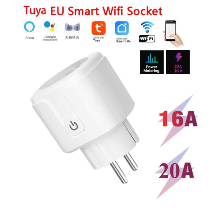 A-One Brand - Smart Home Plug WiFi 20A EU - Vit