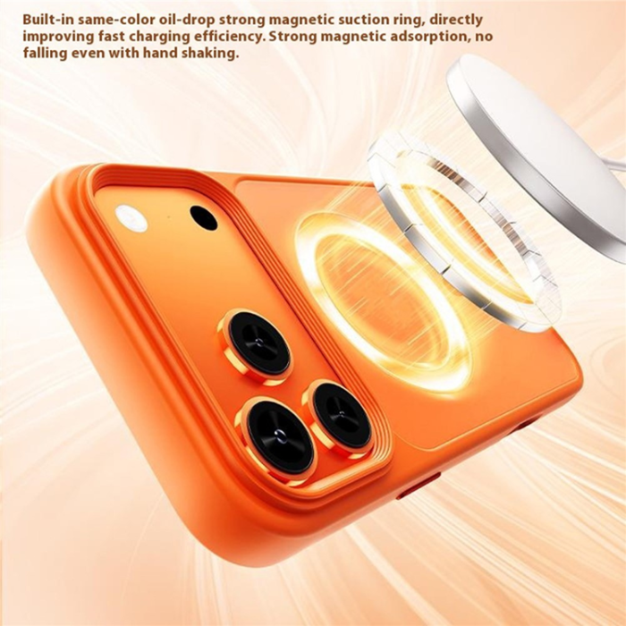 A-One Brand - iPhone 17 Pro Mobilskal MagSafe Skin-Feel Rubberized - Orange